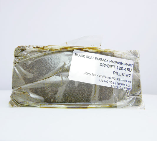 Pillk #7 Dry Sift 120-45u Black Goat Farmz